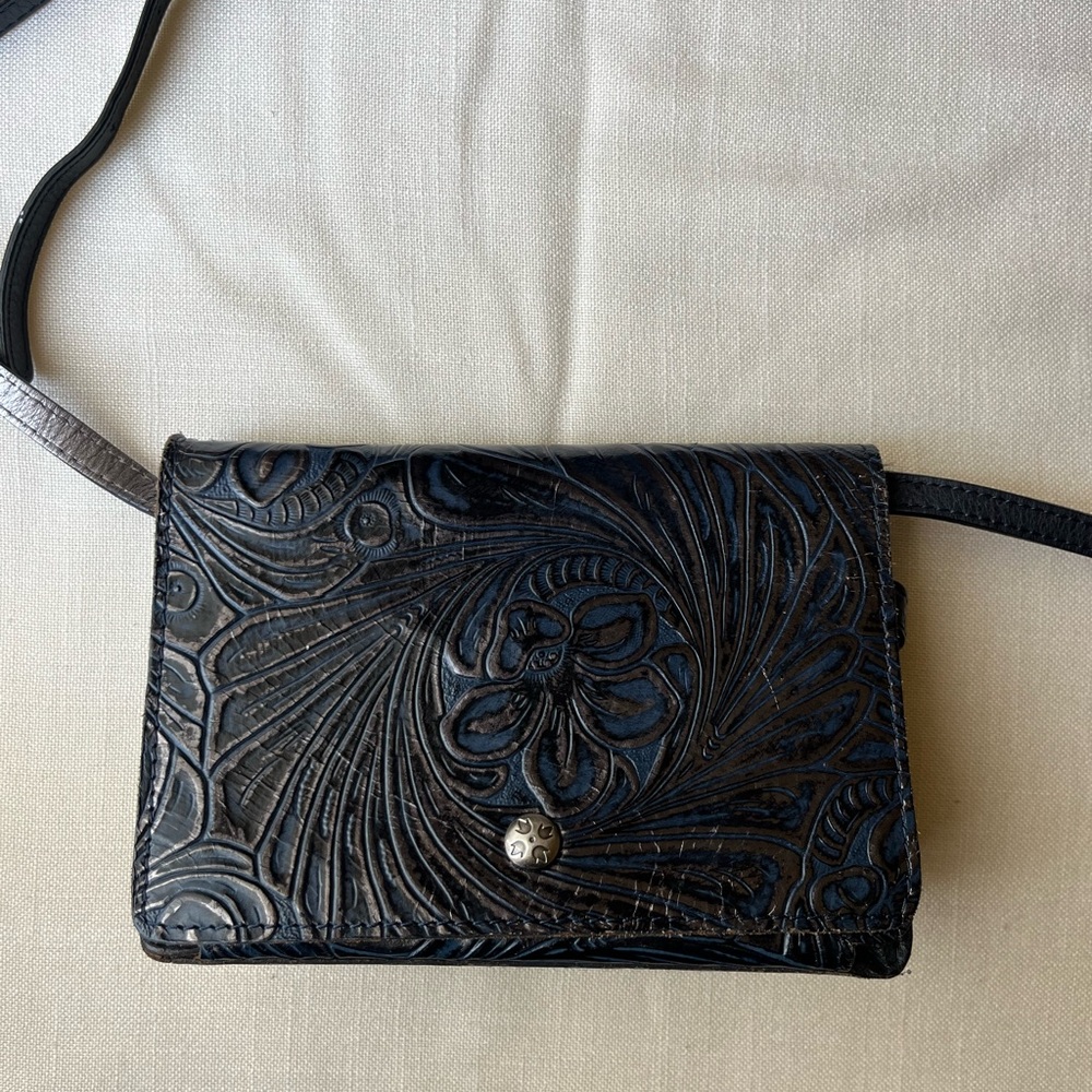 PATRICIA NASH NAVY/PEWTER CROSSBODY PURSE